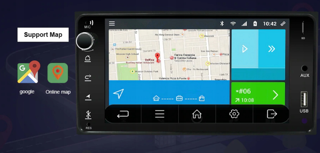 RADIO ANDROID TOYOTA CELICA PRADO MR2 4RUNNER LIMO Moc wzmacniacza 4*45 W