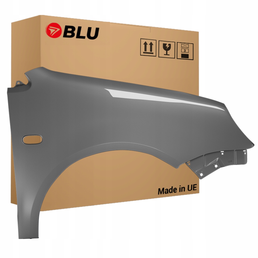 Blu Blatník Vw Polo 9N IV 4 LD7V pravý stříbrný 01-05 přední SilberGrau