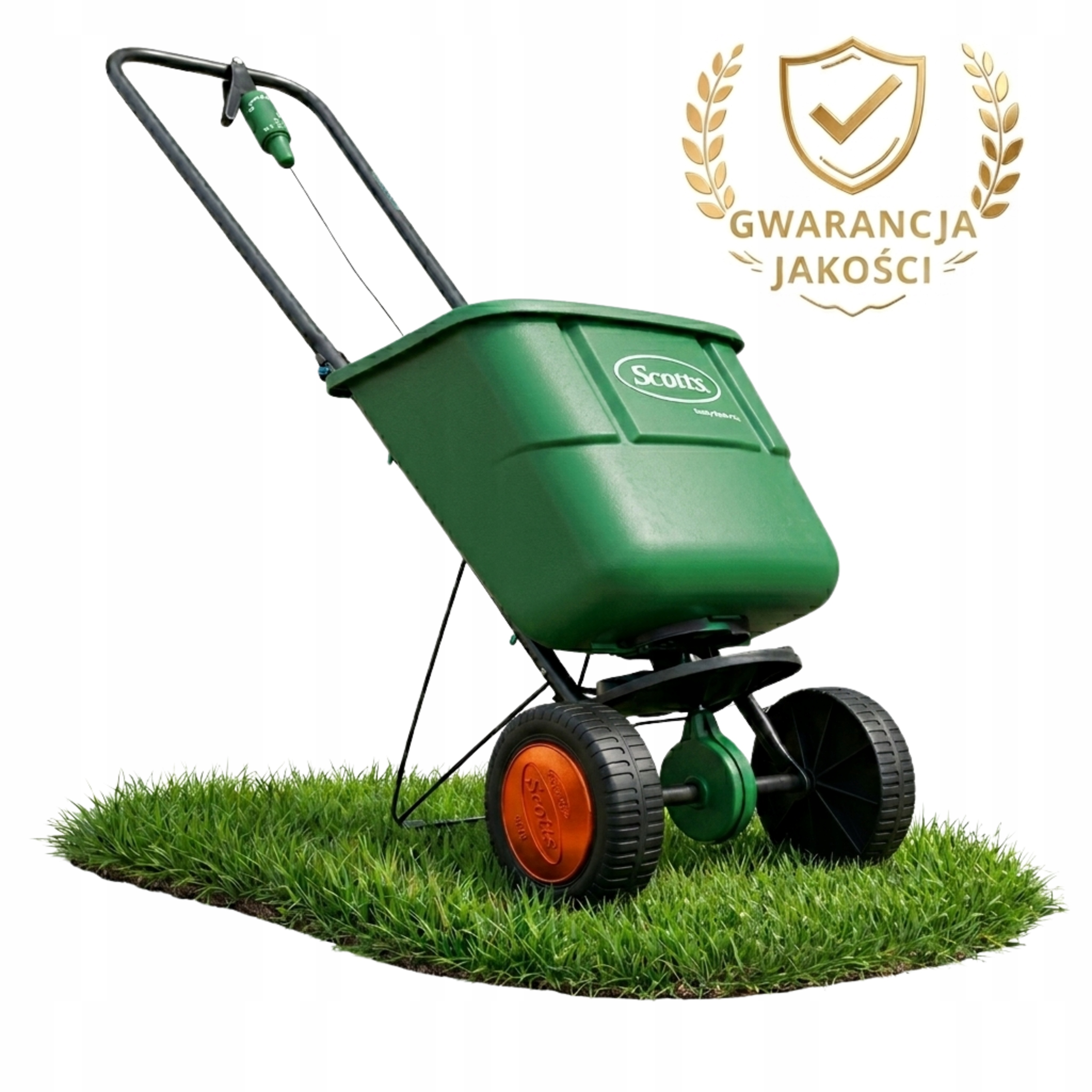 Siewnik ogrodowy EasyGreen Substral Scotts na kółkach, regulacja dozowania
