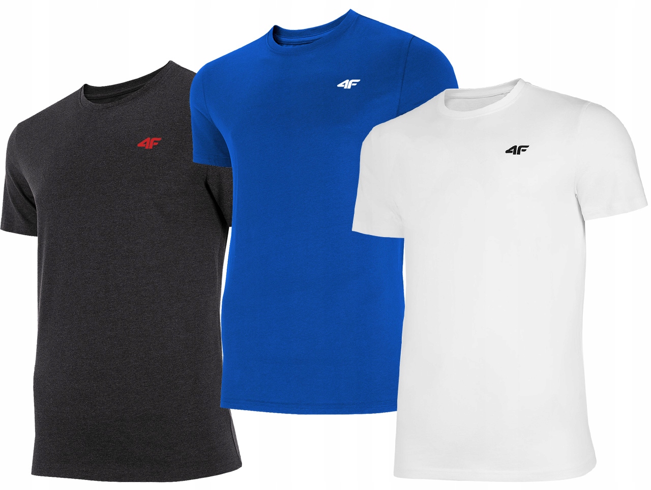 

Koszulka Męska 4F T-shirt Koszulki x 3 Zestaw KT16