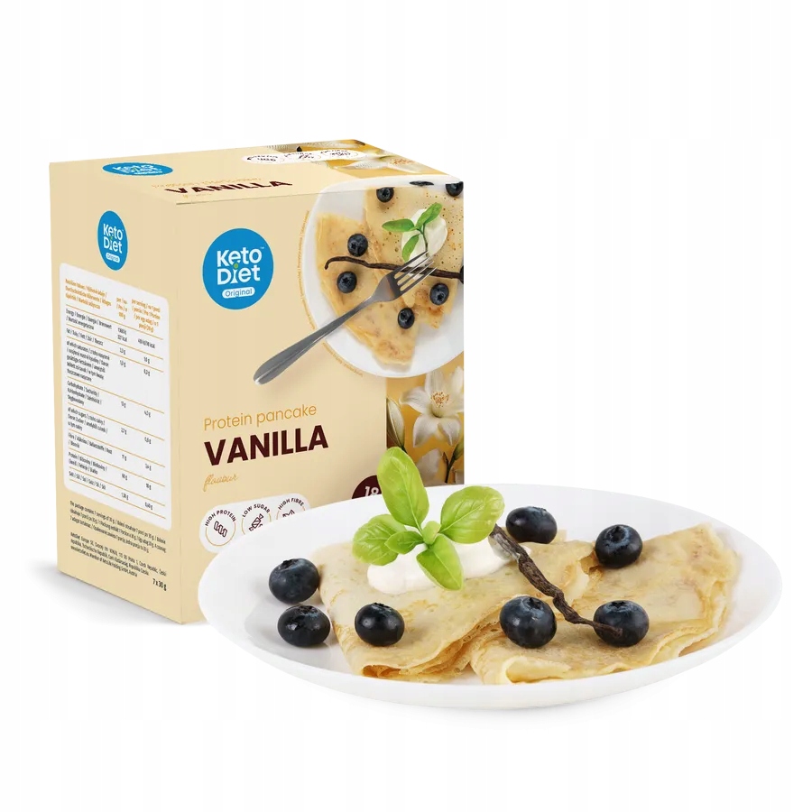 Levně Proteinové Keto palačinky vanilka (7 porcí) KetoDiet low carb keto snídaně