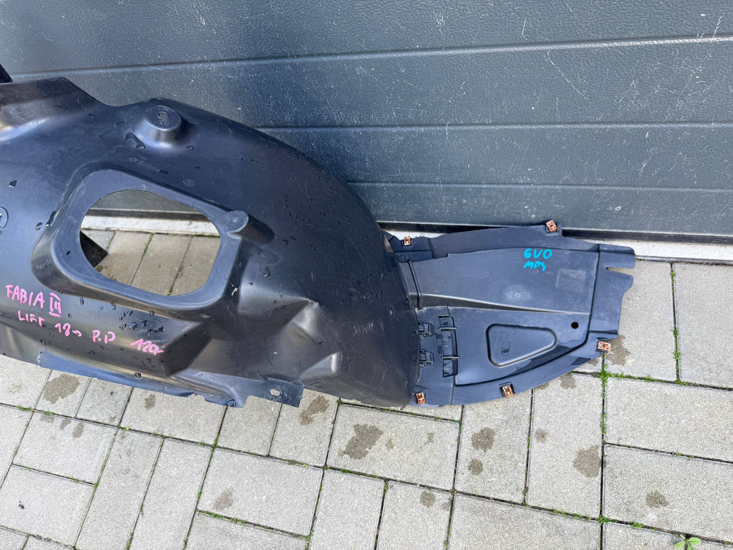 SKODA FABIA III 14- mudguard front front right 6V0809962A
