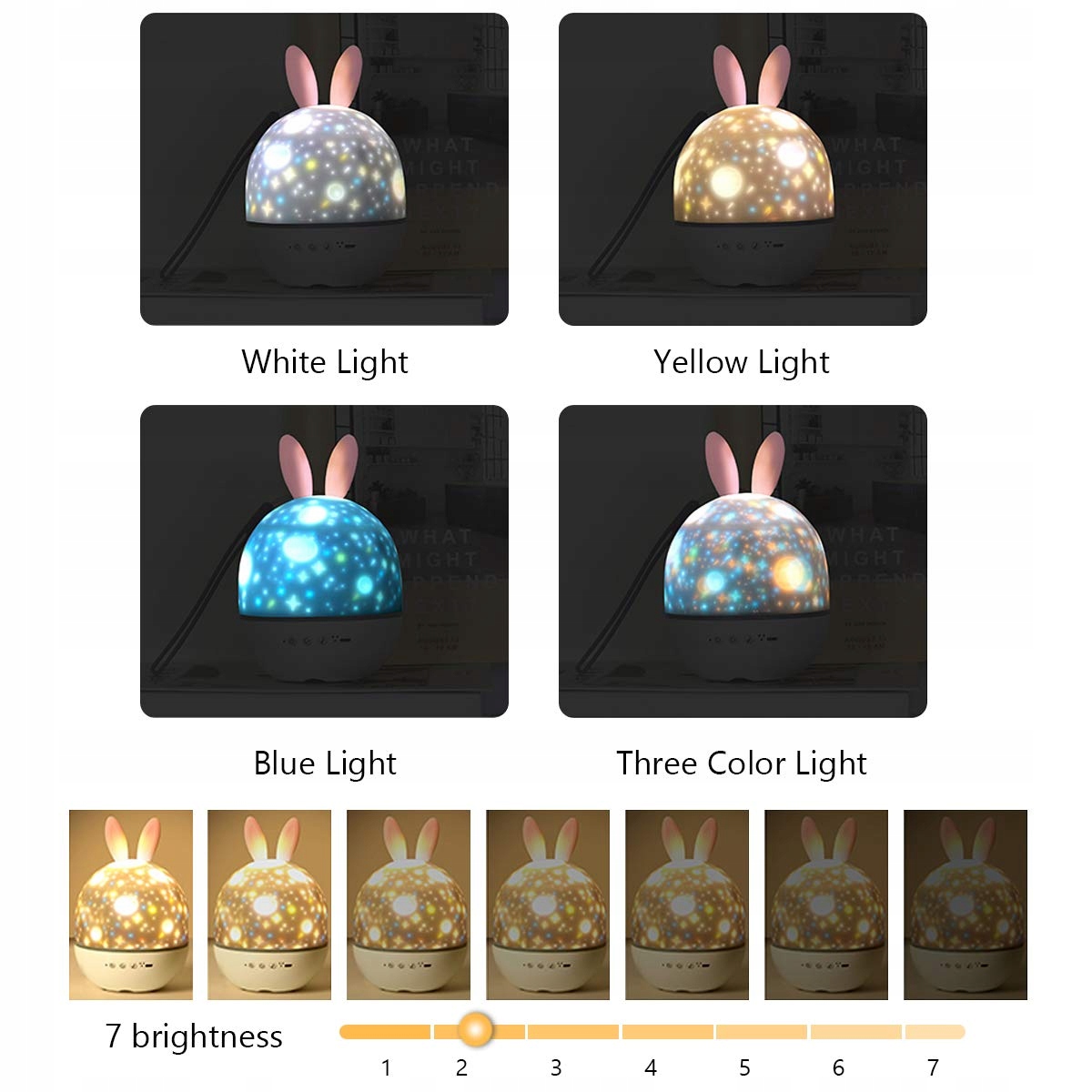 Uraqt Lampka Nocna LED Projektor Gwiazd Kosmos — miniatura 2
