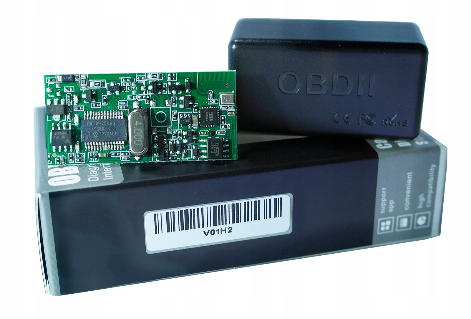 

ELM327 Bt PIC18F25K80 Bluetooth mini OBD2 Torque