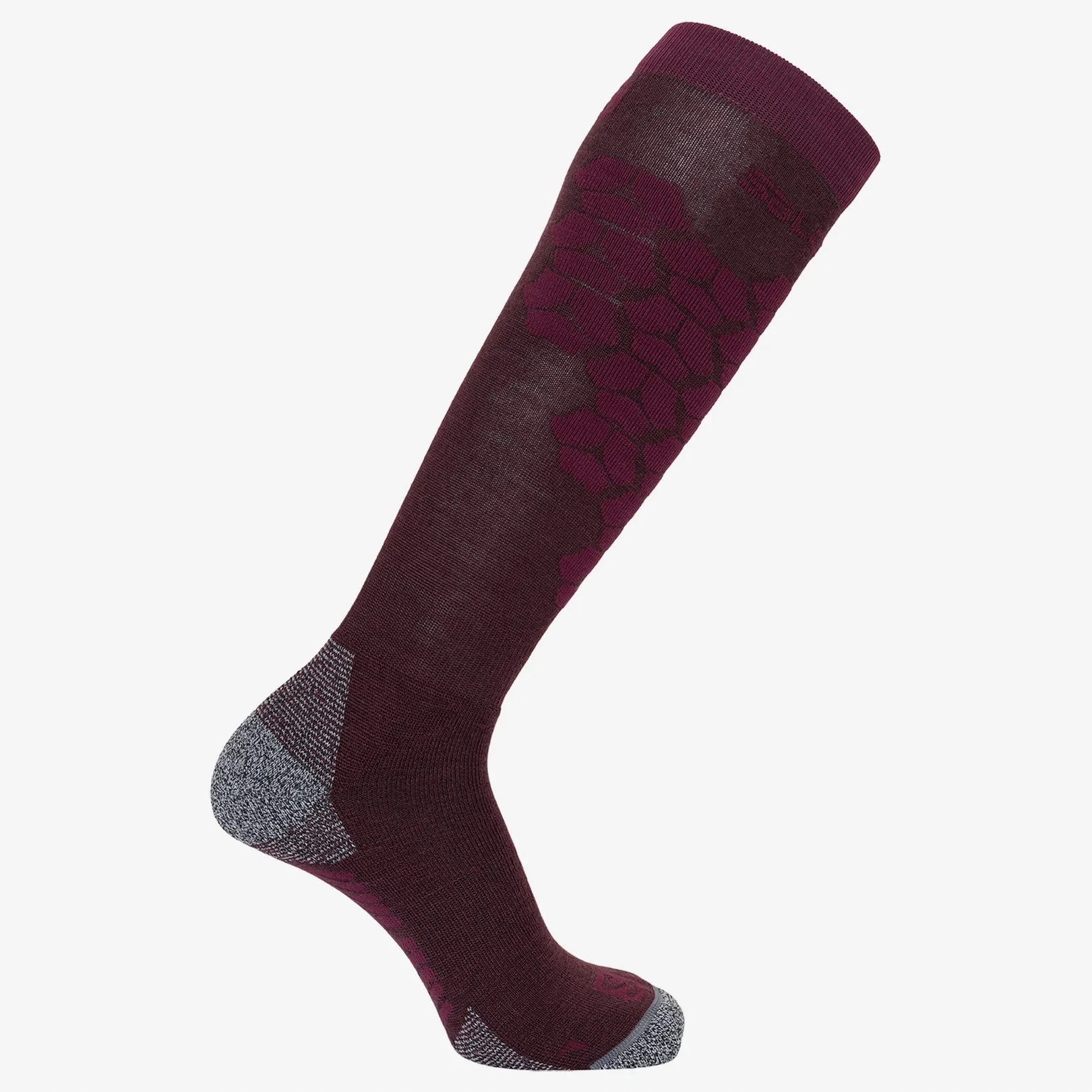 Skarpety narciarskie Salomon damskie Wełna Merino Bordo S/access S 36-38