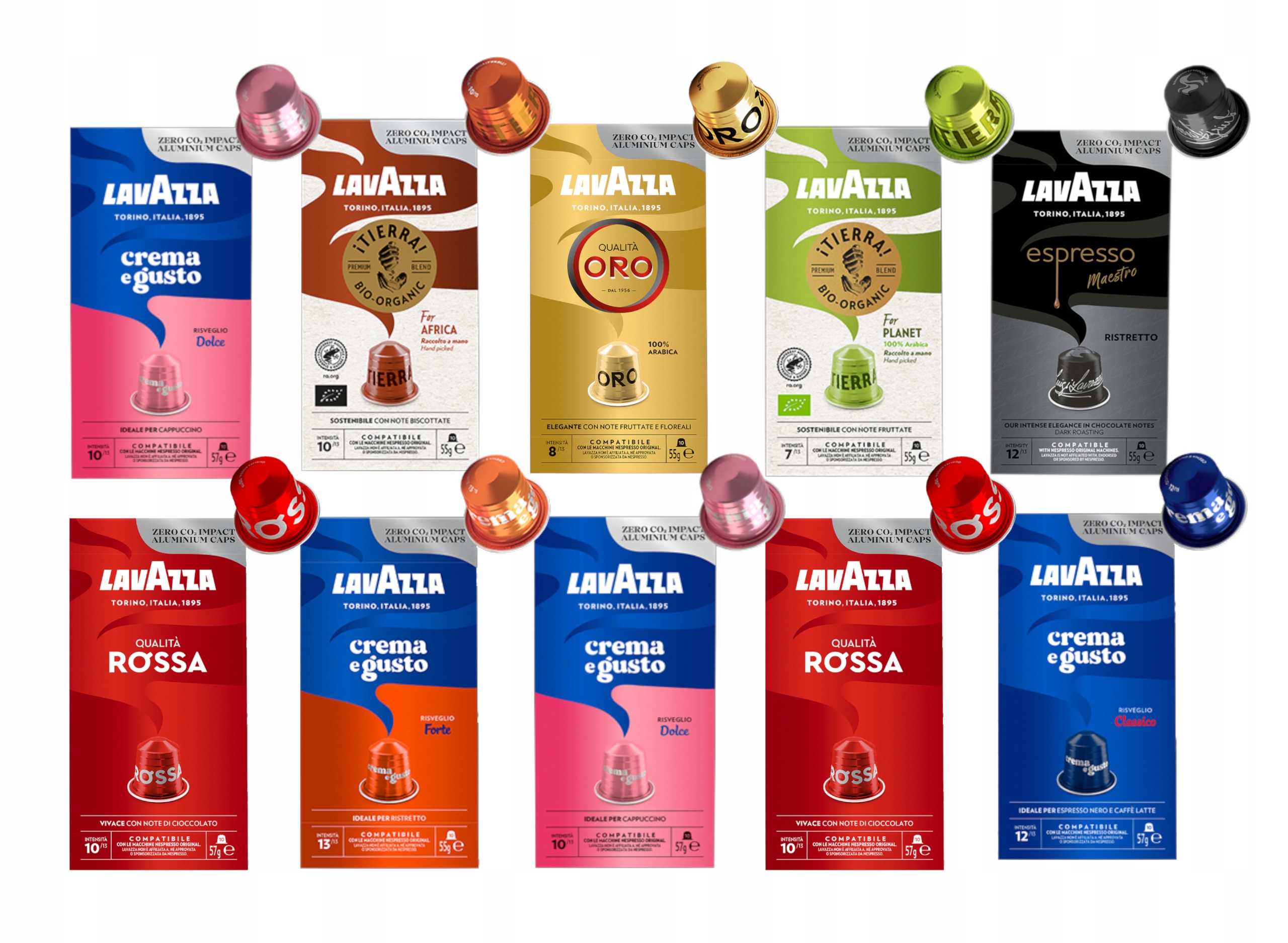 Levně Kapsle pro Nespresso Lavazza Mix 10 x 10 ks