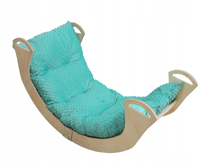 Bujak Montessori drewniany z poduszką dla dzieci duży Składany Solidny PL