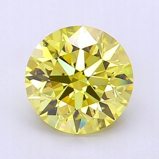 Diament laboratoryjny kolorowy 1.51ct ROUND Fancy Intense Yellow VVS1 (IGI)