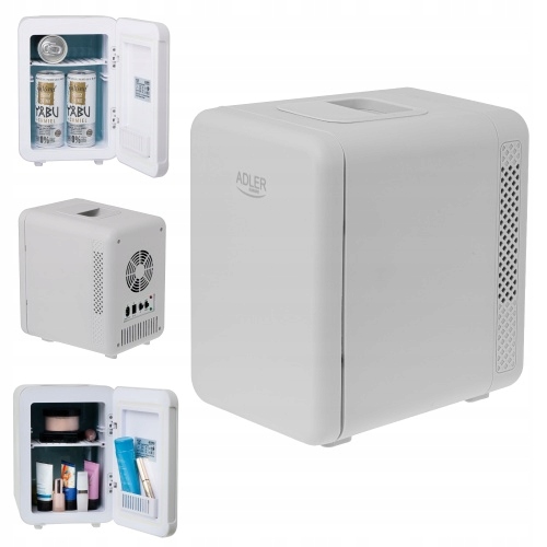 Mini Turistická Chladnička Přenosná Malá 4L 12V 230V S Funkcí Ohřevu Šedá