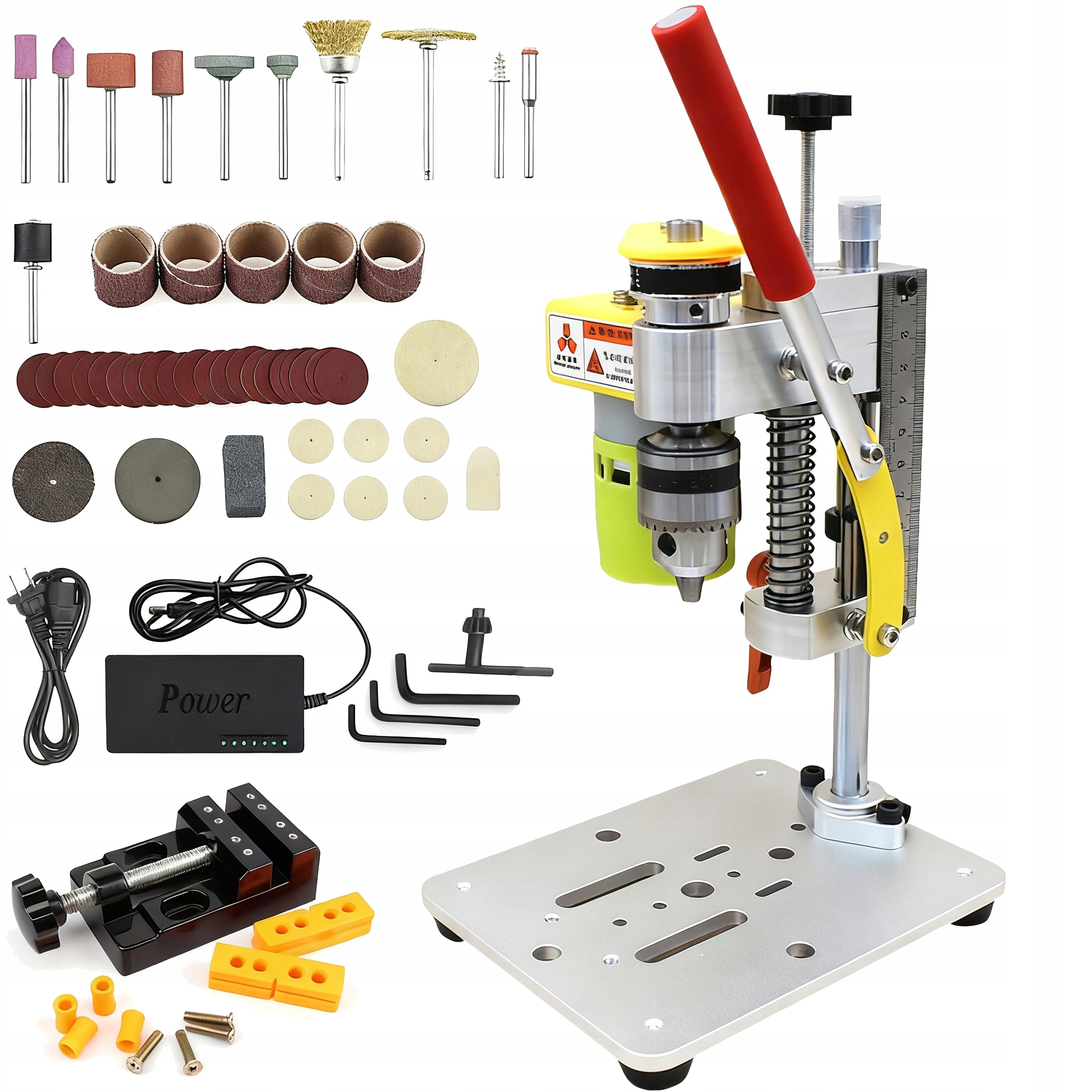 Mini Wiertarka Precyzyjna Wiertarka Stołowa 795SILNIK B10 Chuck 120W+IMADŁO