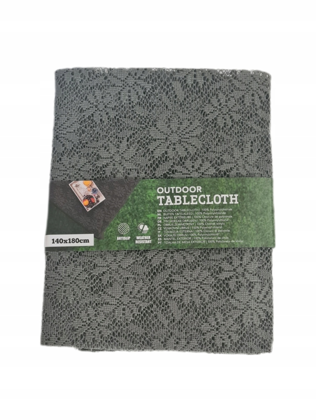 OBRUS OGRODOWY ZEWNĘTRZNY NA ZEWNĄTRZ PIANKOWY PIANKA KORONKA 140X180