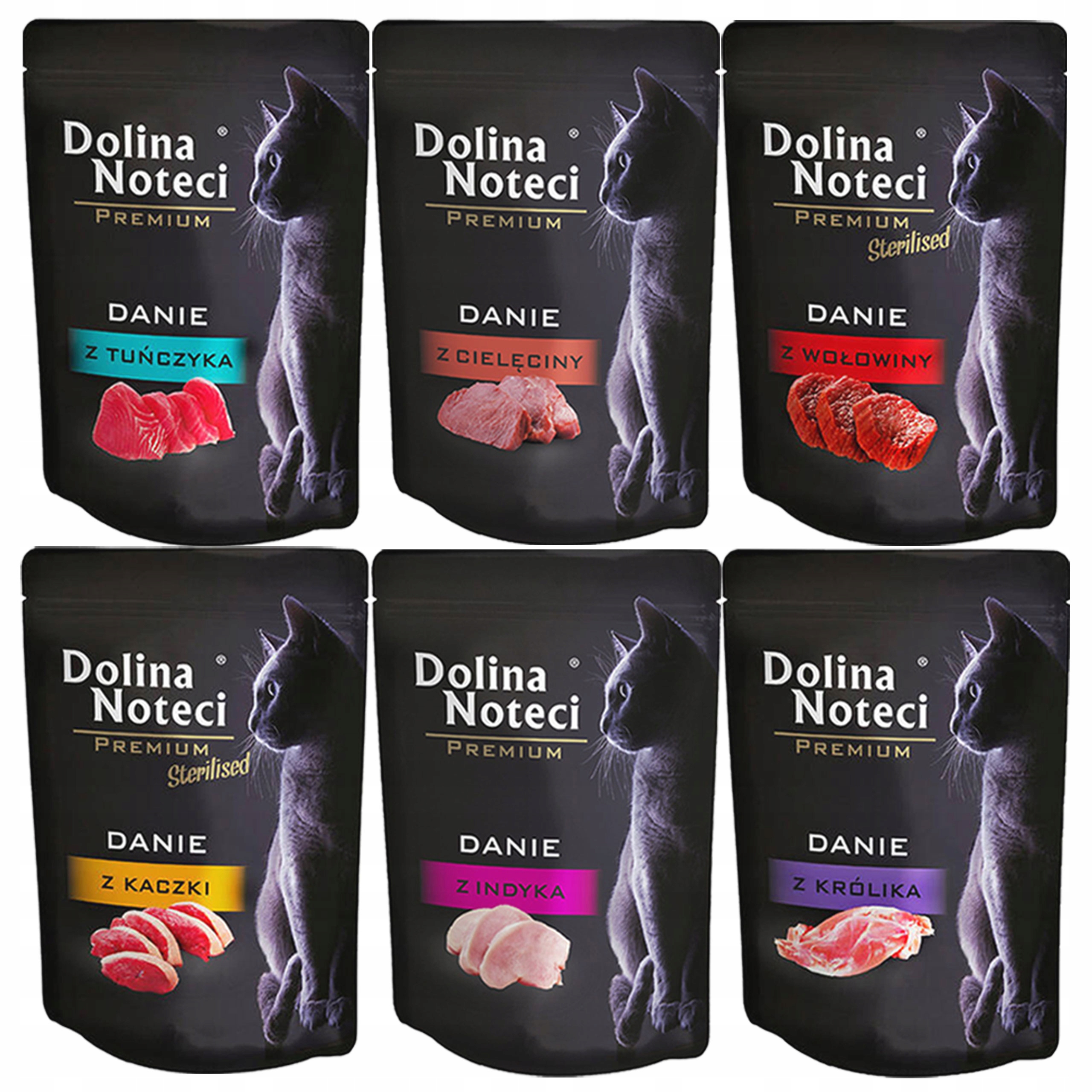 Levně Dolina Noteci Premium Jídlo mokré krmivo pro kočky mix chutí 120 x 85 g
