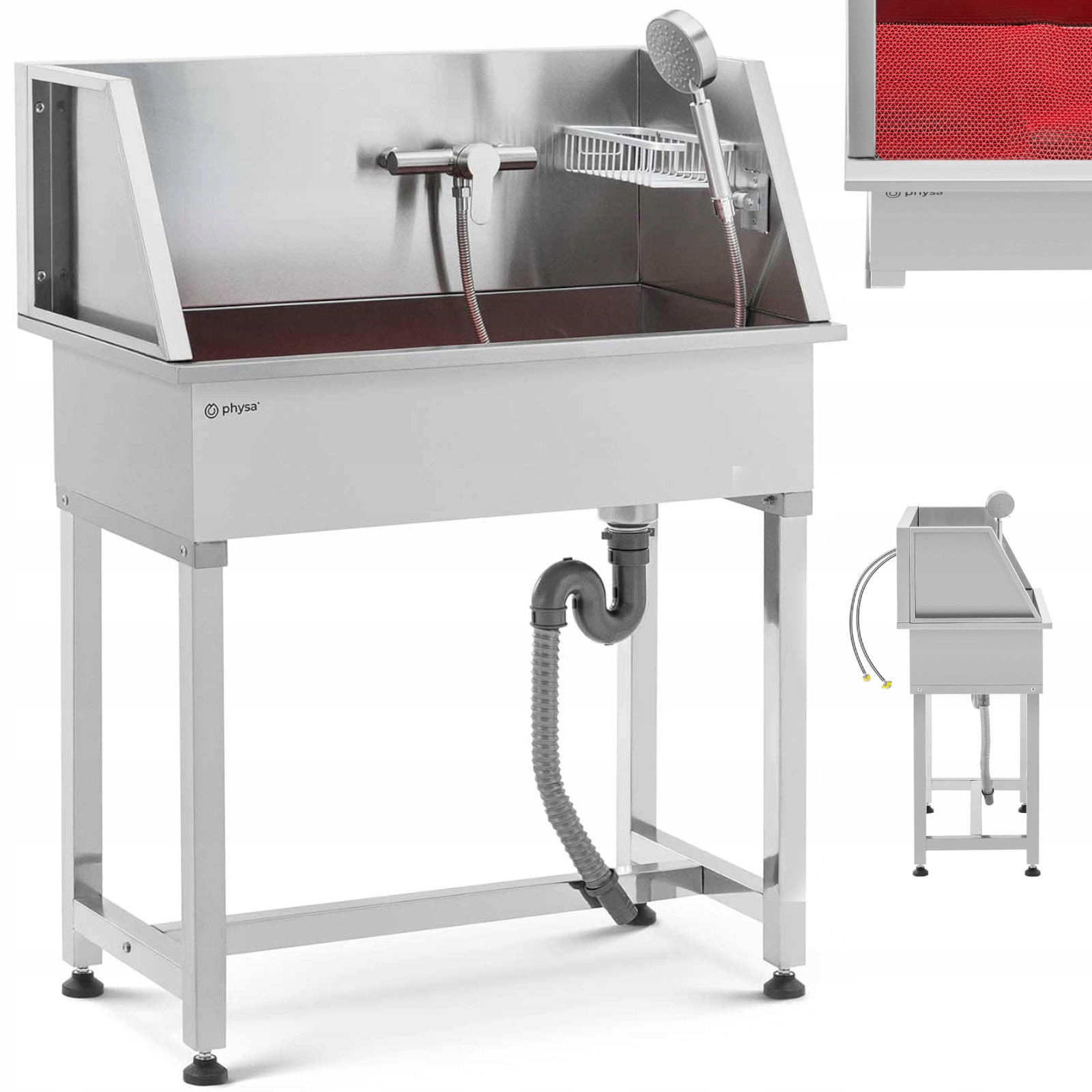 Levně Groomerská vana do koupele a mytí psů zvířat 85 x 48 x 118 cm