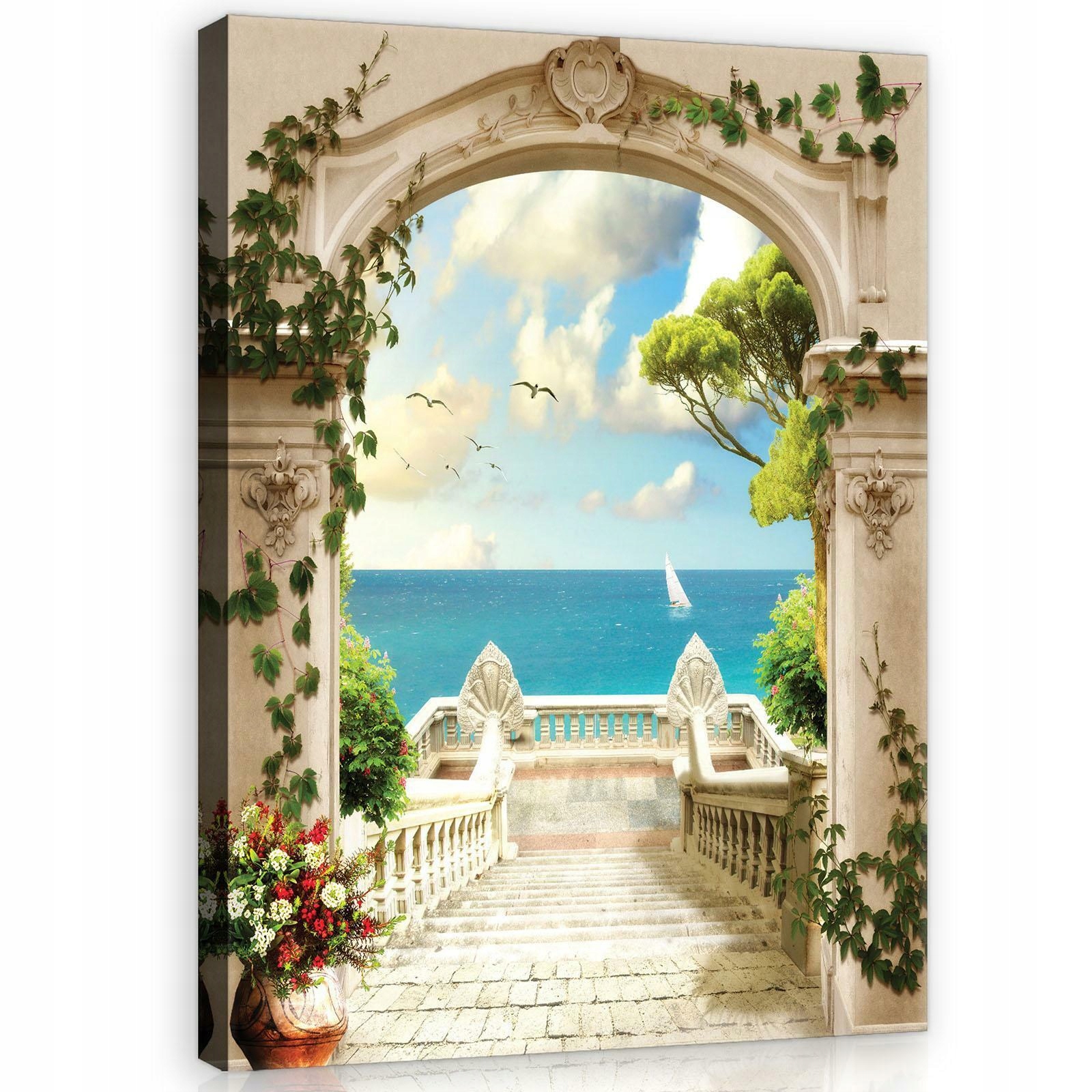 Obraz Na Plátně Canvas 75x100 Terasa Moře Výhled