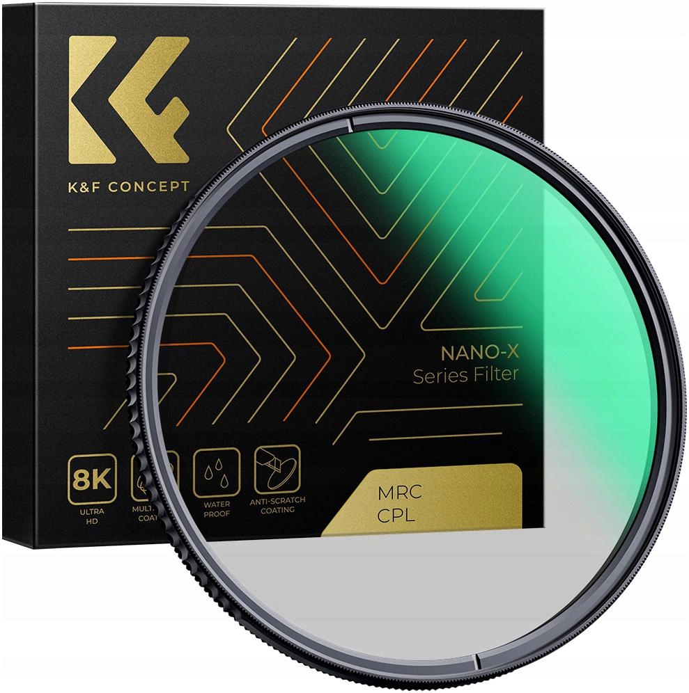 K&F Filtr Polaryzacyjny 82mm CPL MRC NANO-X 8k PRO