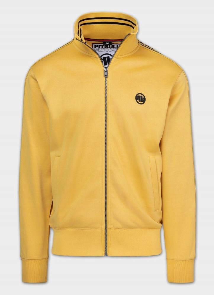 Pánská Rozepínací mikina Pitbull Oldschool Tape Logo se stojáčkem bez kapuce