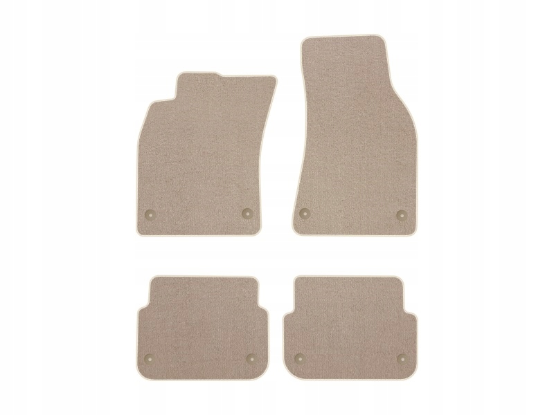 

Dywaniki welurowe Audi A6 C6 2004-2008 Comfort Beż
