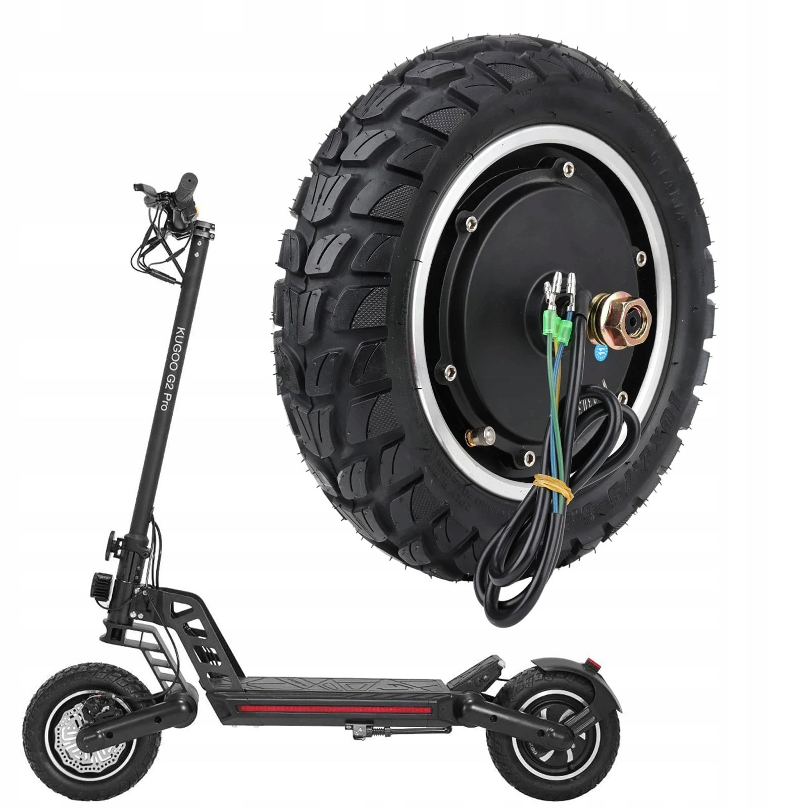 Motor 48V 800W Pneumatika 10" (10x2.75-6.5) pro koloběžku Kugoo G2