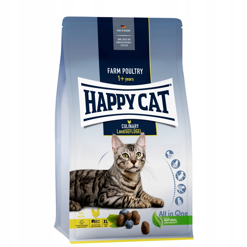 Happy Cat Culinary Adult Drůbeží krmivo pro kočky 10 kg