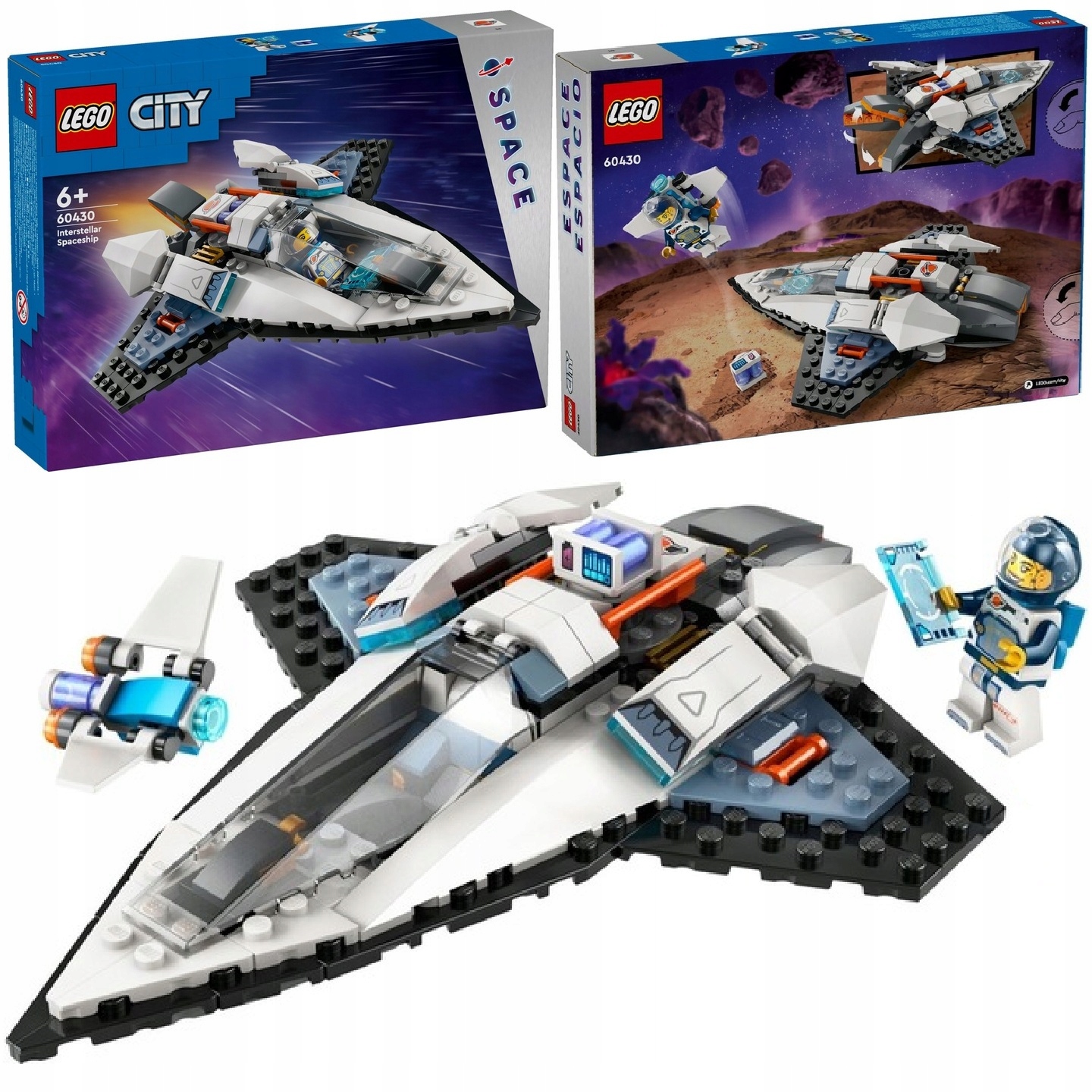 2x LEGO CITY 60430 MIĘDZYGWIEZDNY STATEK KOSMICZNY PREZENT