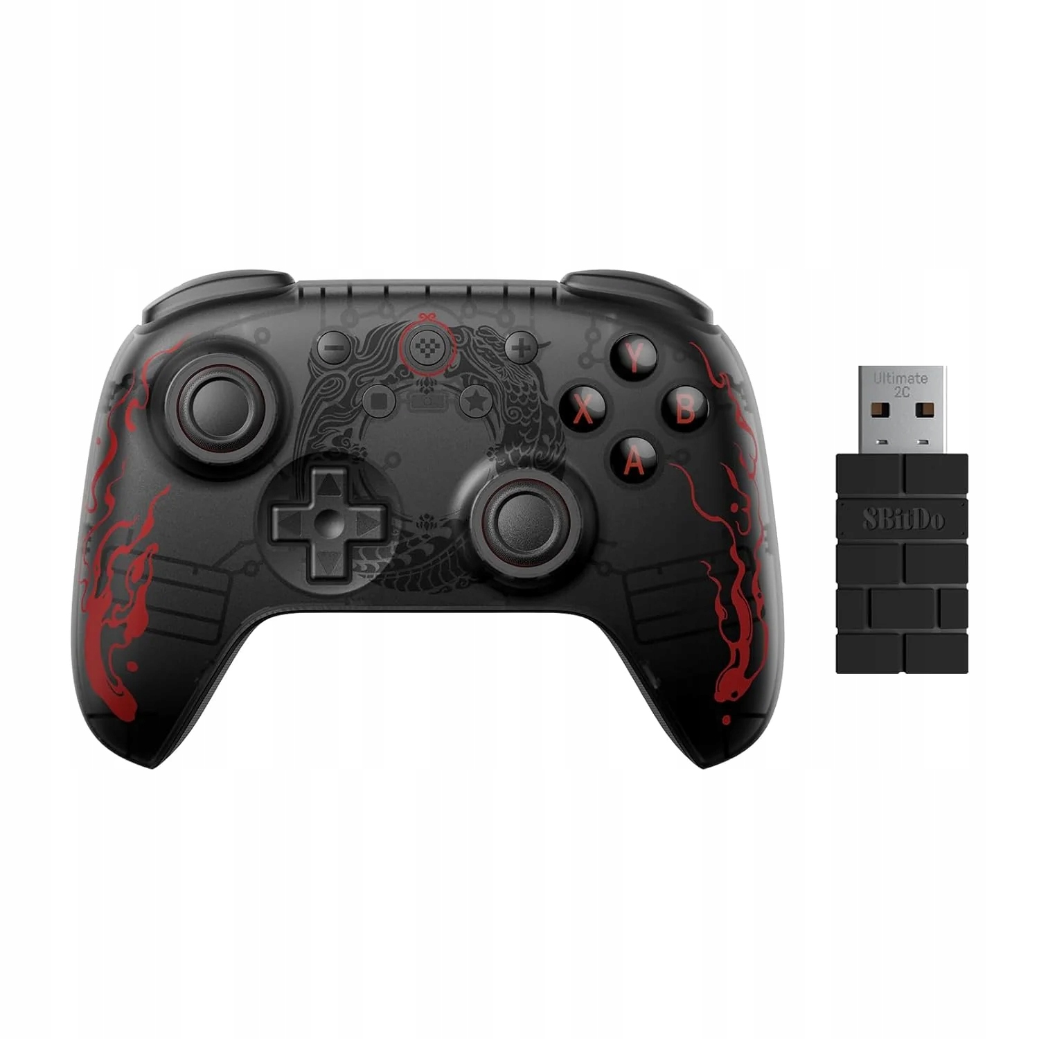 8Bitdo Ultimate 2C Hallův efektový ovladač 2.4G pro Android Pc, černá, Myth Wukong
