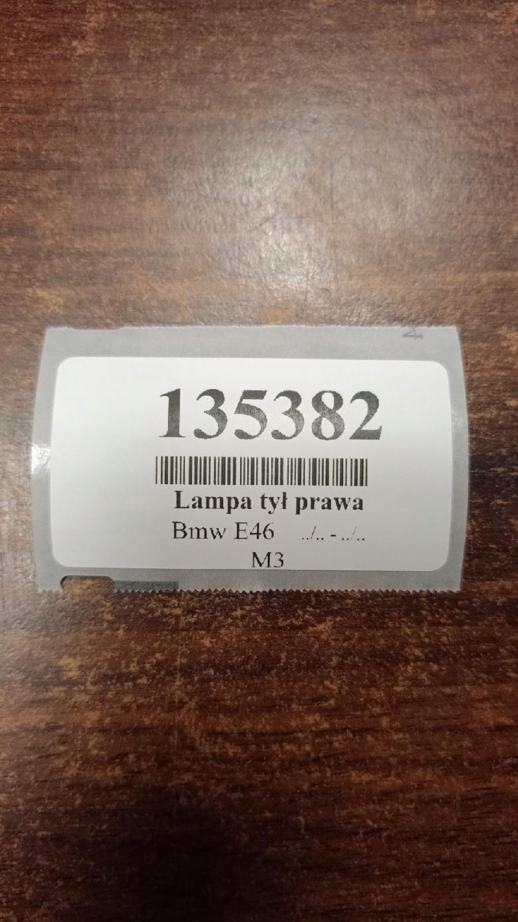 BMW E46 light right rear part 8364922