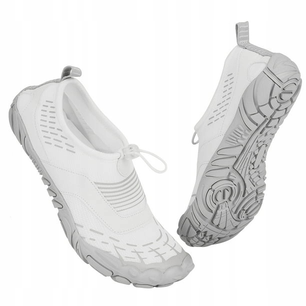 Buty do wody sportowe buty na plaże jeżowce do pływania białe szare r.46