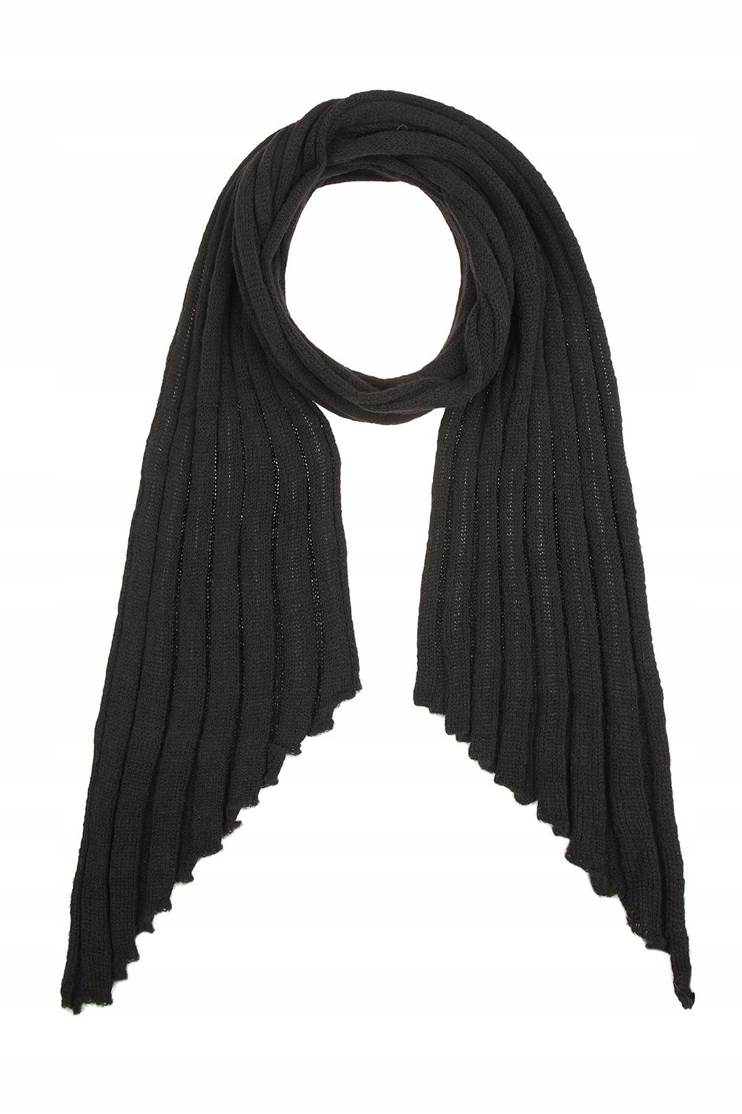 

Szal damski Snowy Czarny Polski producent