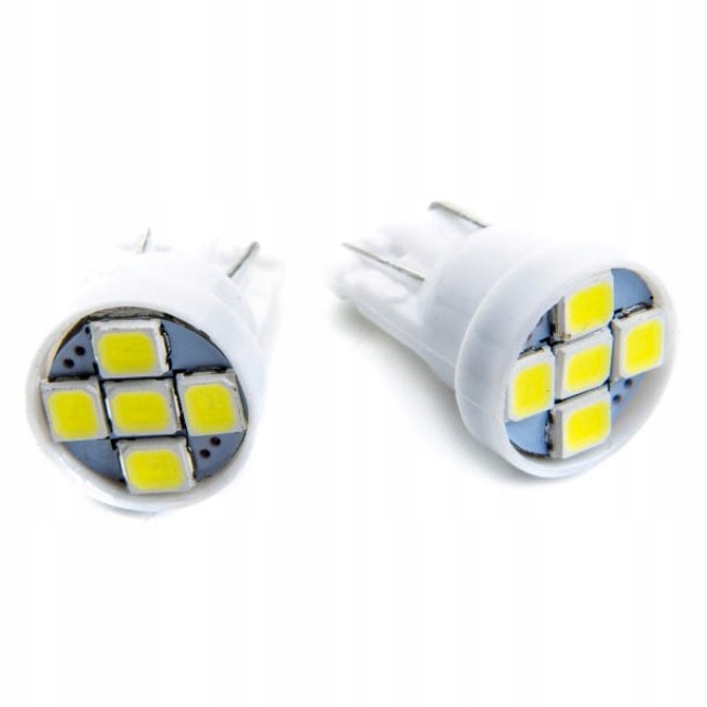 

Żarówki Led W5W 5 Smd 6000K zimny biały