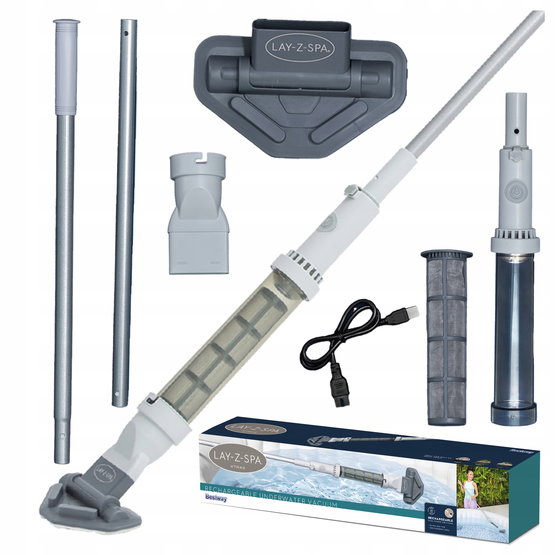 Bestway Akumulátorový bezdrôtový vysávač do vírivky Lay-Z-Spa 60327