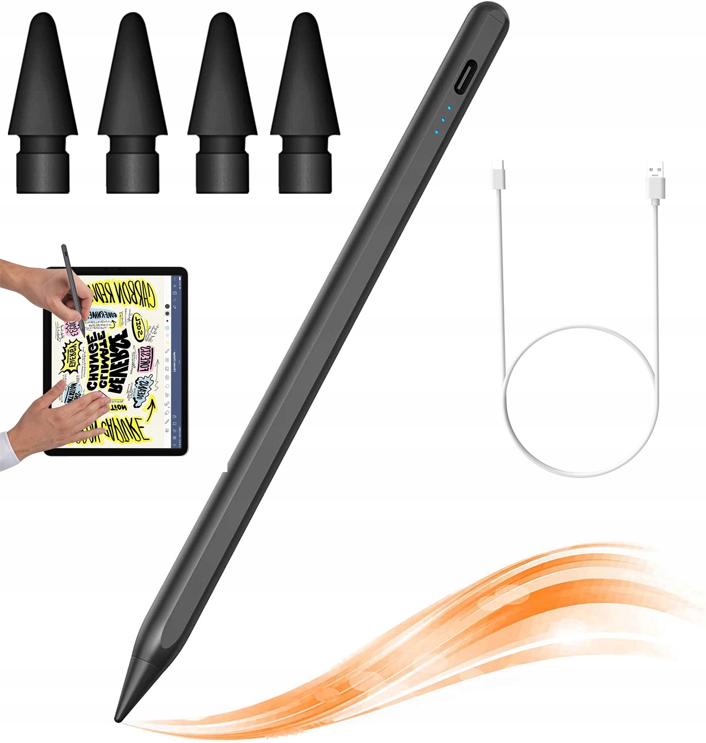 

Do Rysika Apple iPad 9/8/7 generacji 4 końcówki