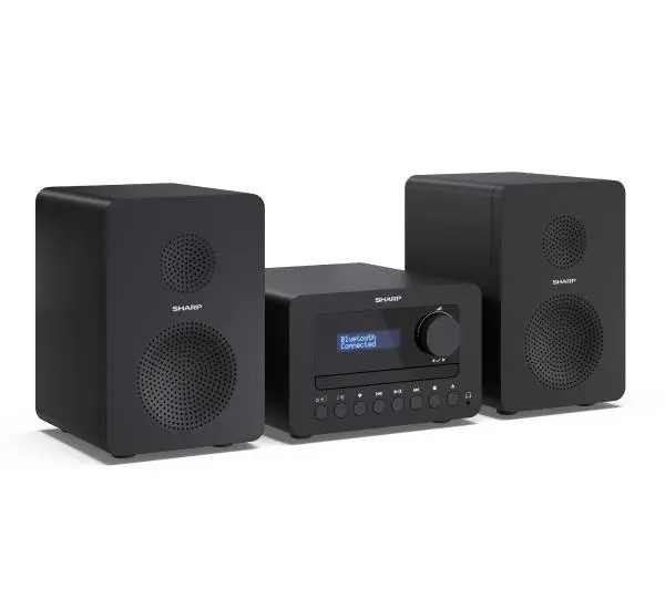Wieża stereo Sharp XL-B520 Czarny Bluetooth Aux Dab+ Fm Usb CD 2x10 W