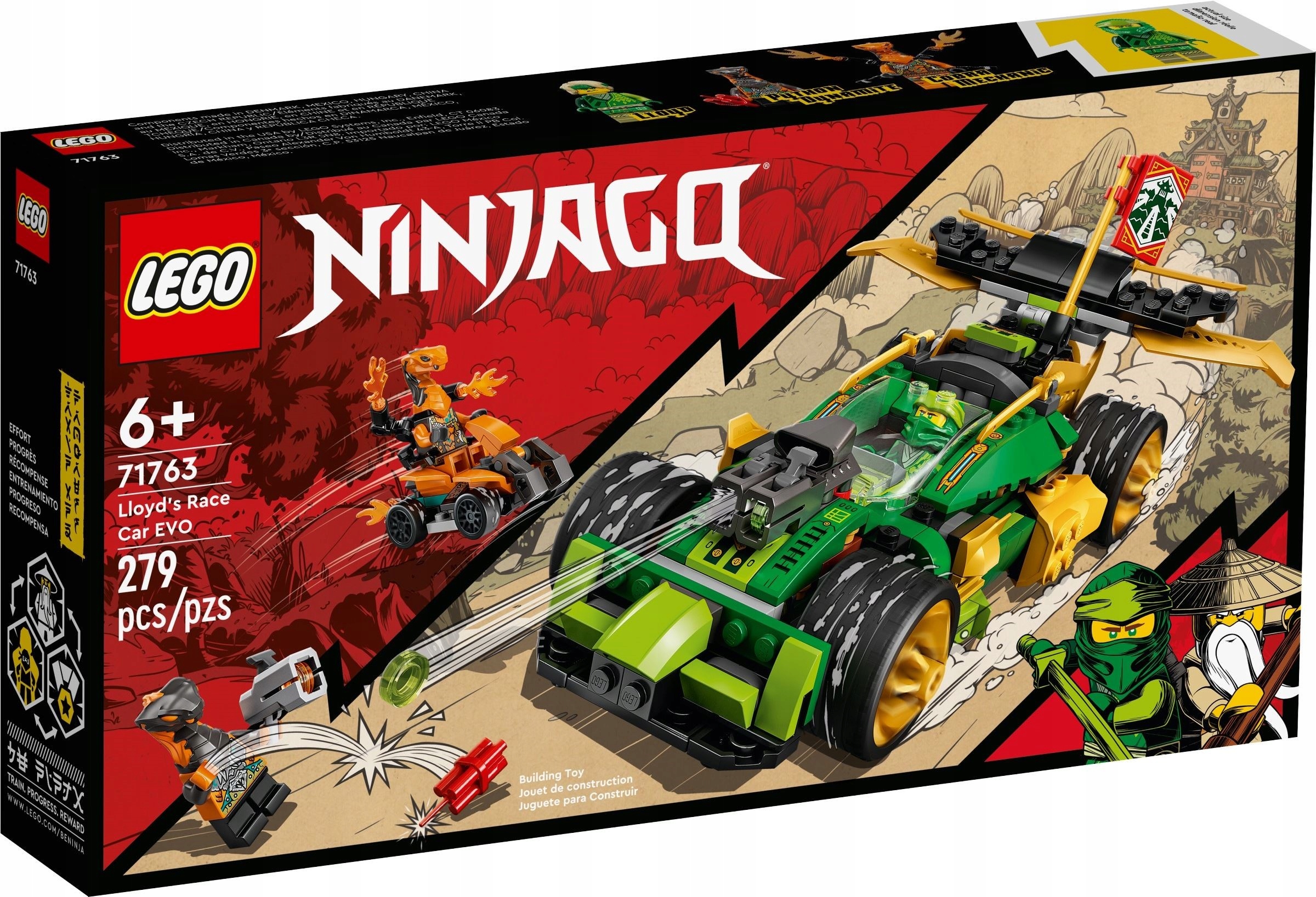 

Lego Ninjago Samochód wyścigowy Lloyda Evo 71763