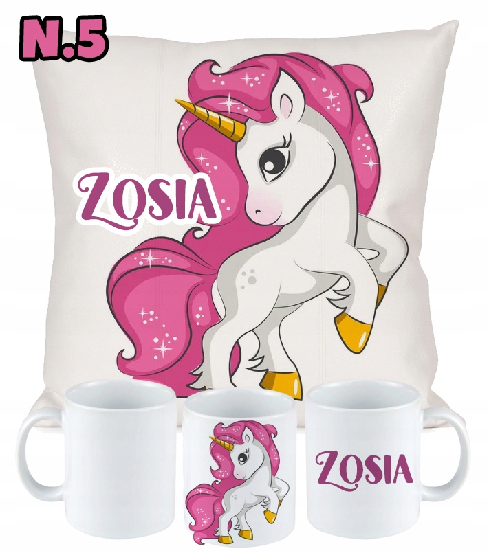 ZESTAW PODUSZKA KUBEK JEDNOROŻEC UNICORN PREZENT Rodzaj inny
