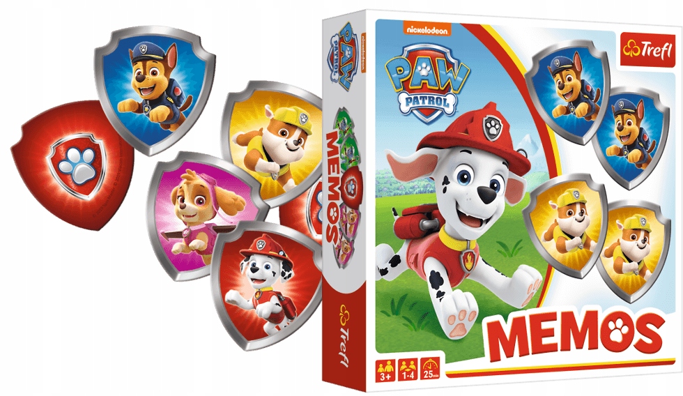 GRA MEMORY MEMOS PSI PATROL PAW PATROL TREFL 01892