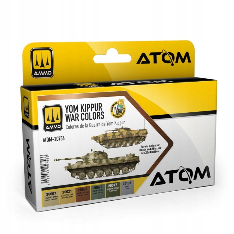 Ammo Mig 20756 Sada barev Atom Yom Kippur War Colors