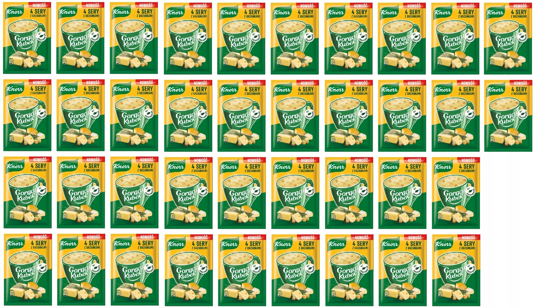 Levně 38 x 17 g Knorr Horký hrnek 4 sýry s krutony Karton