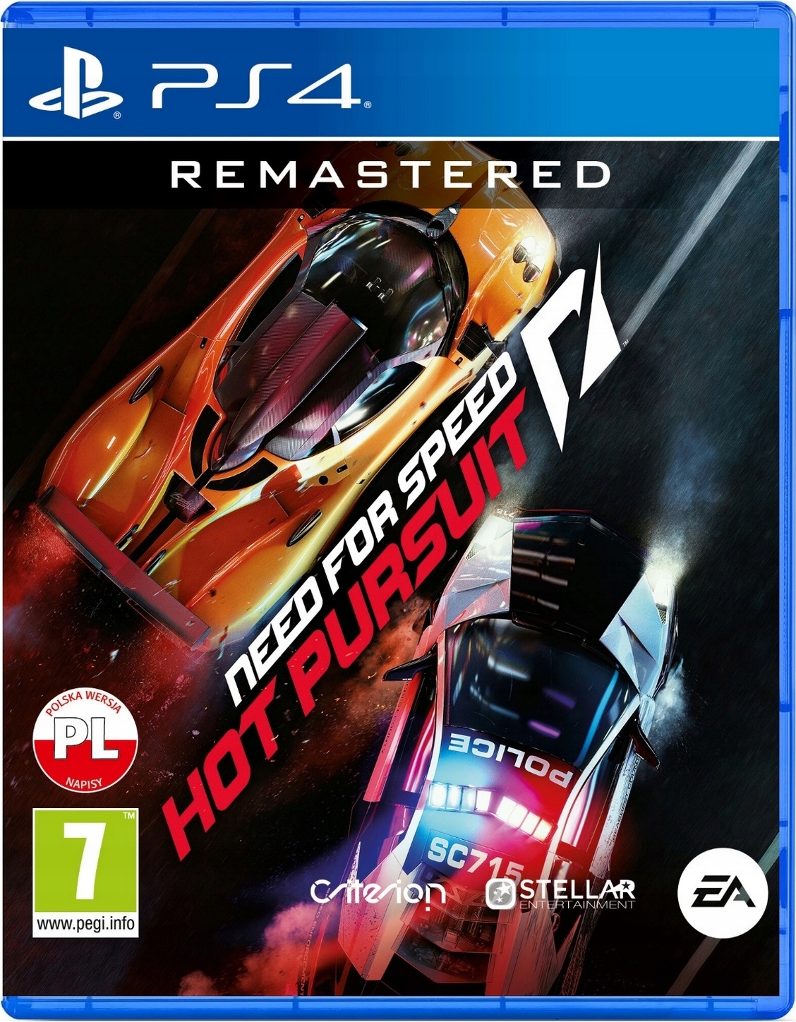 NEED FOR SPEED HOT PURSUIT REMASTERED I PS4 I PL I + GRATIS Producent Electronic Arts Inc.