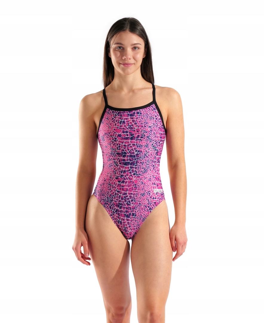 Strój kąpielowy damski Arena Snakeskin Swimsuit Challengeback 28