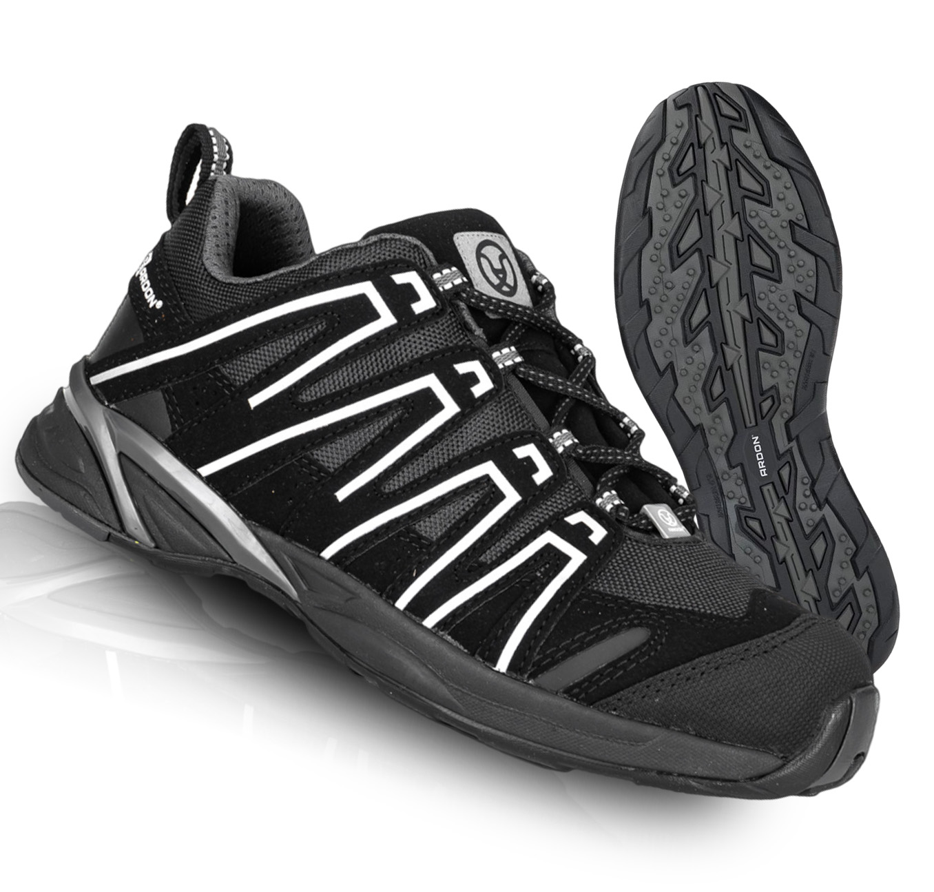 Buty Robocze Sportowe Męskie Bez Podnoska Lekkie Ardon Digger Silver O1 44