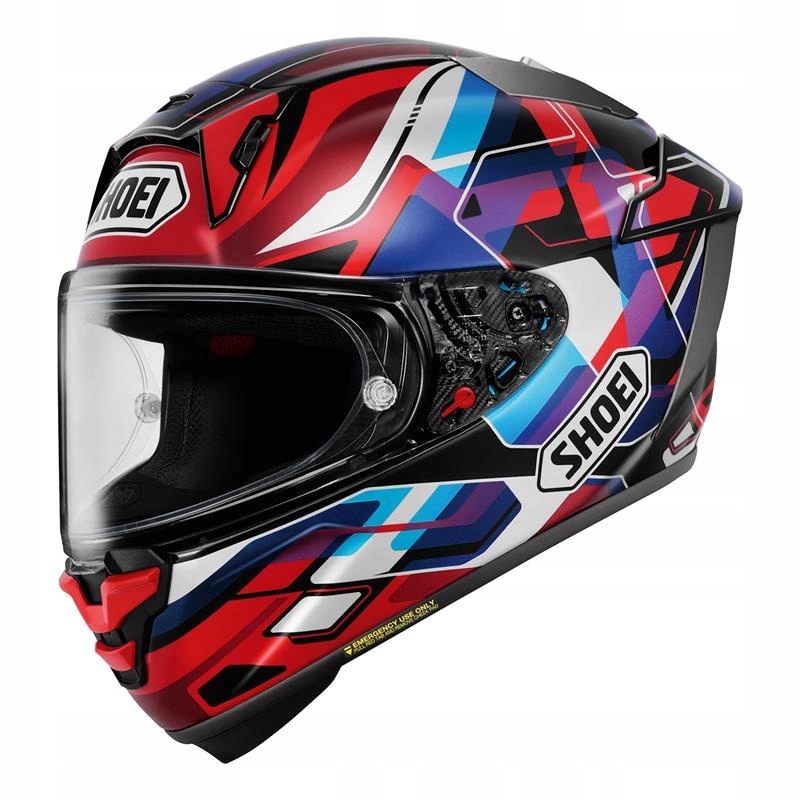 Prilba Shoei X-spr Pro Valion TC-10 červená modrá fialová Darčeky