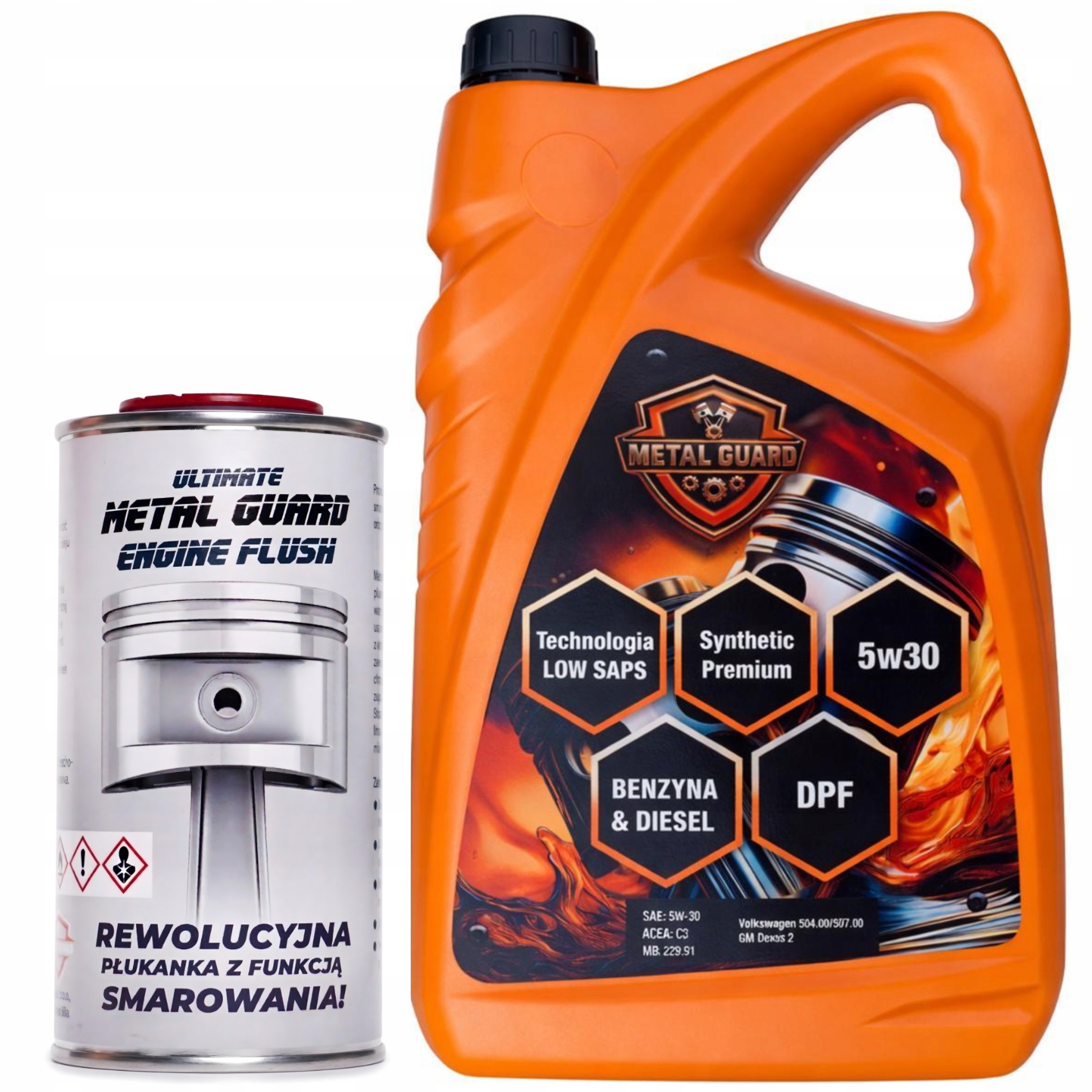 Olej silnikowy Metal Guard 5W-30 5L Vw 504.00 507.00 Long Life Api: Sn/cf