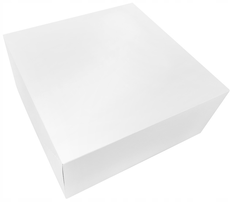 

Pudełko na tort ciasto białe bez okna 28x28x13 cm