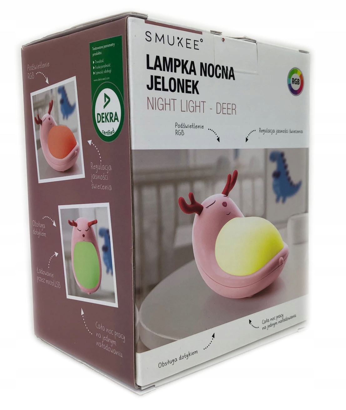 Lampka nocna dziecięca jelonek Smukee