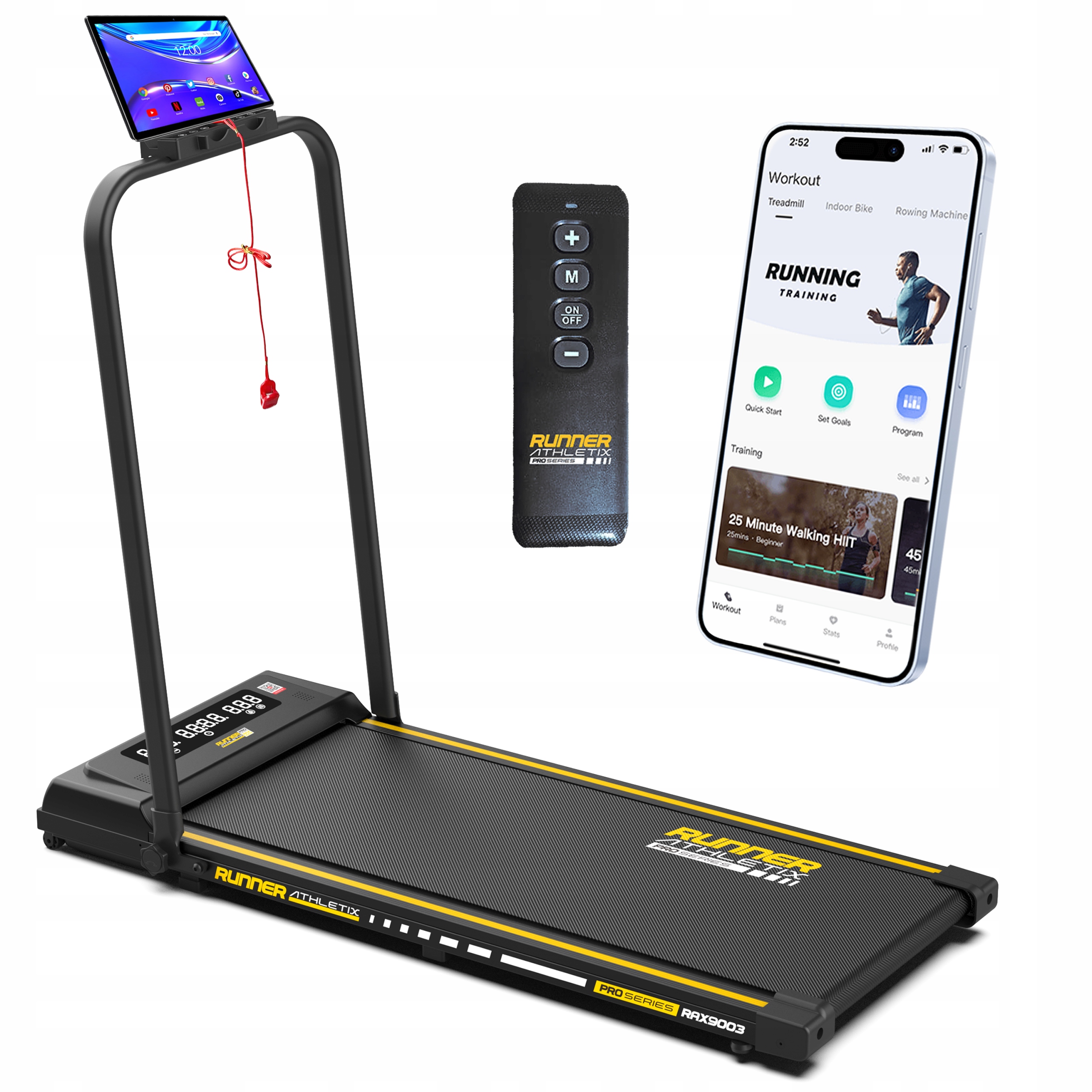 Domácí skládací elektrický běžecký pás Walkingpad Runner Tichý 12 km/h RAX9003