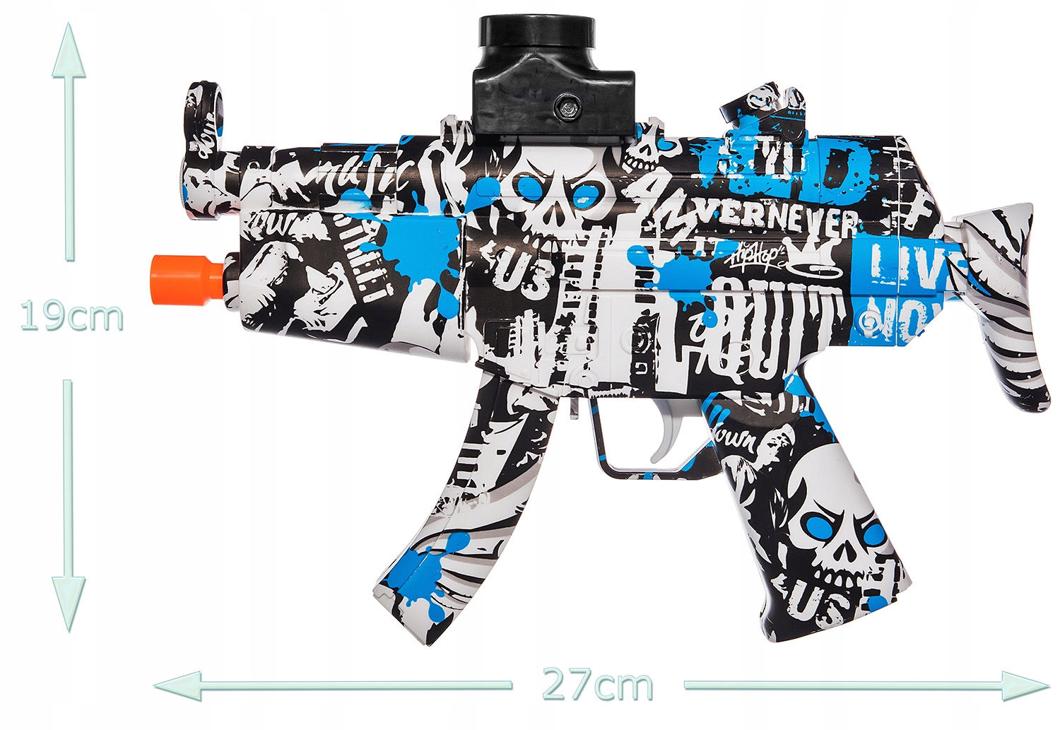 KARABIN PISTOLET AUTOMAT KULKI ŻELOWE MINI MP5 TŁU Płeć chłopcy dziewczynki