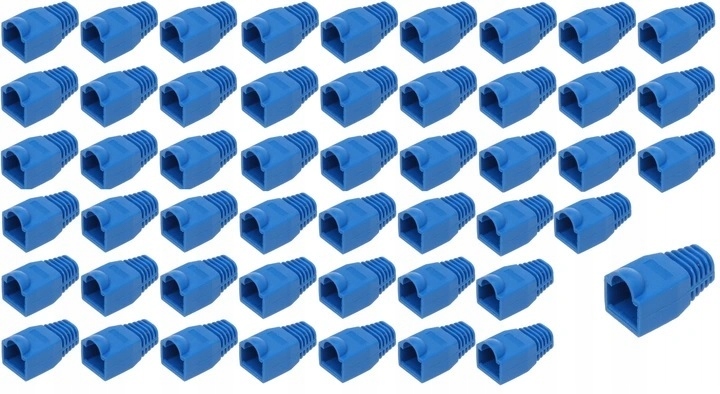 

Osłonka gumowa do wtyku RJ45 50 sztuk niebieskie