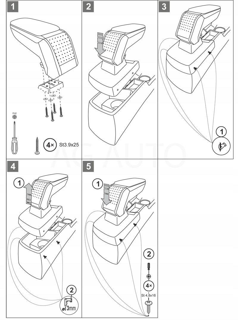 PODLOKIETNIK STANDARD Renault Megane 2016 Part manufacturer Rati