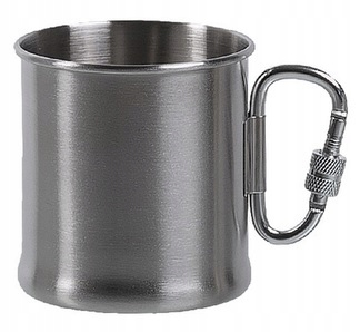

Kubek ze stali nierdzewnej z karabińczykiem 500ml