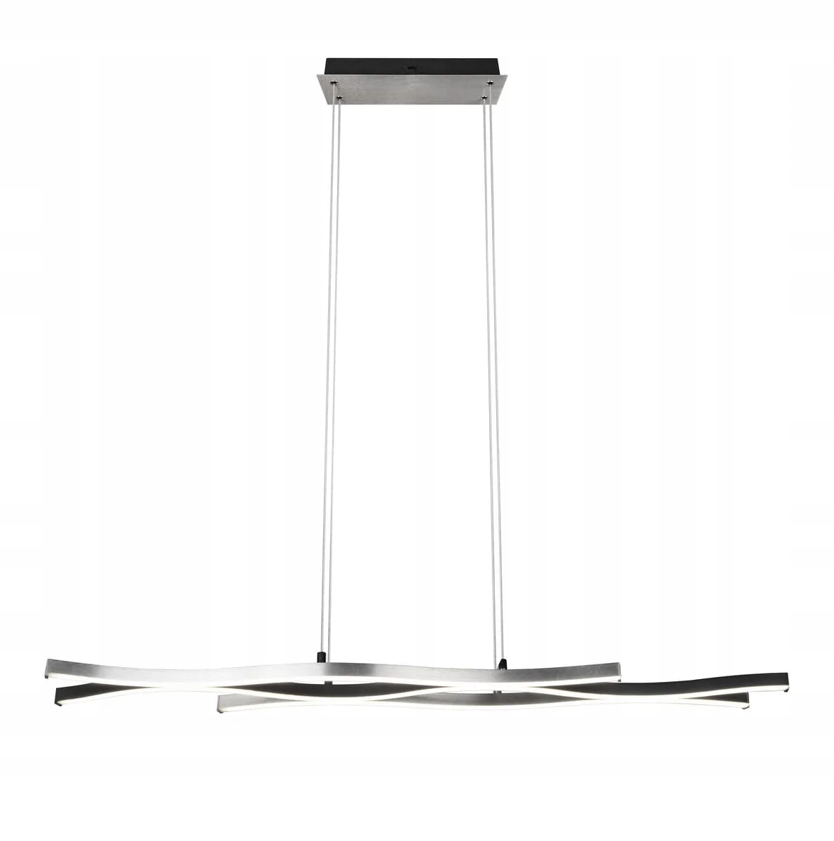 Závesná lampa nad stôl Led linka strieborná Trio
